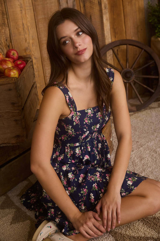 Starry Petal Sun Dress