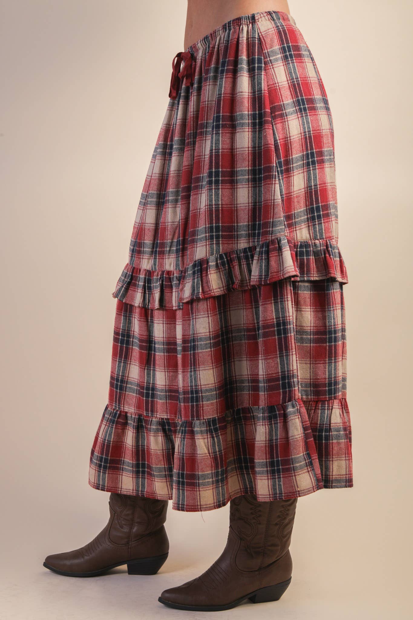 Cranberry Cheer Maxi Skirt