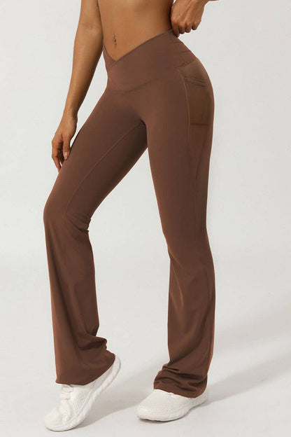 Brown Flared Leggings