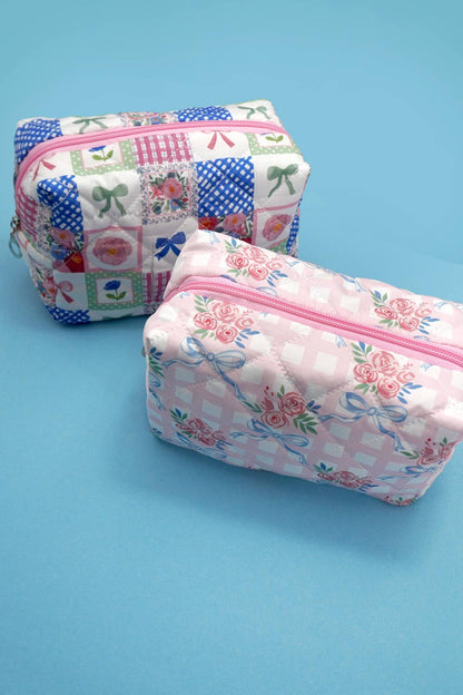 Quilted Cosmetic Bag