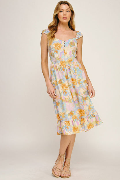 Sunset Petals Midi