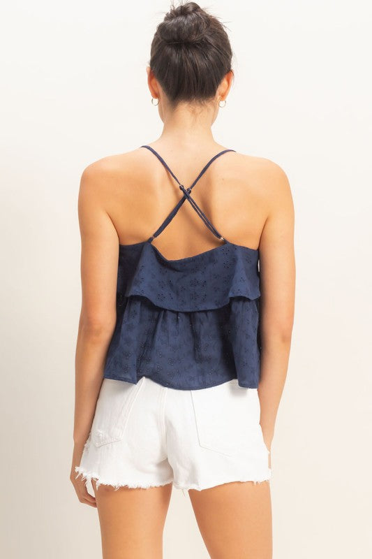Bluebird Eyelet Top