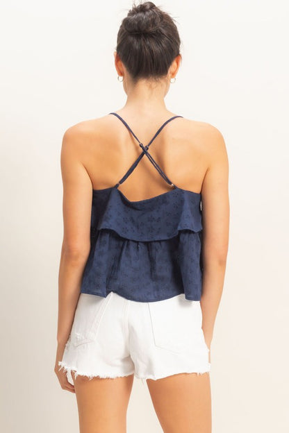 Bluebird Eyelet Top