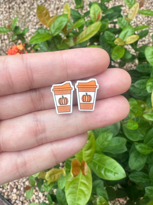 Pumpkin Coffee Studs