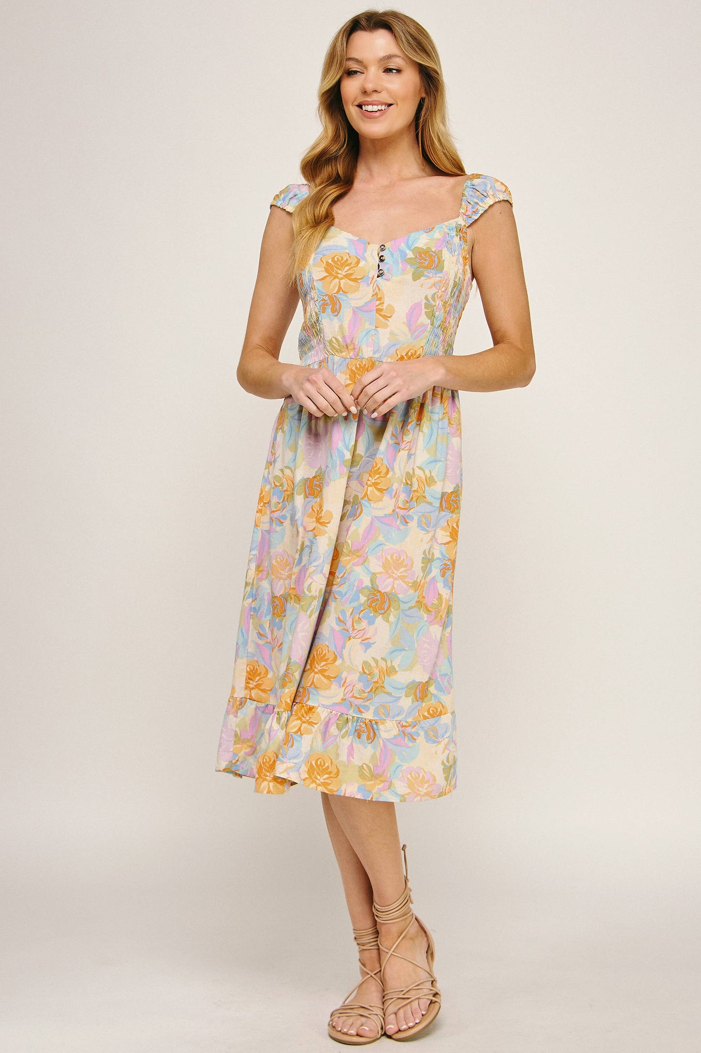 Sunset Petals Midi