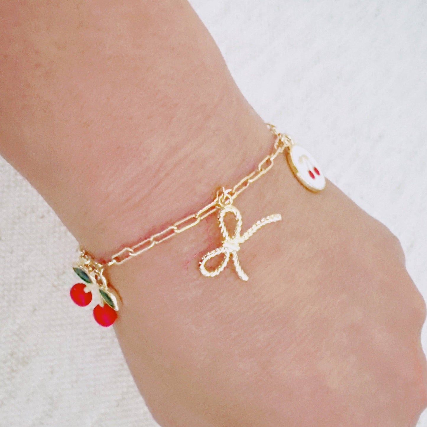 Cherry Chic Charm Bracelet