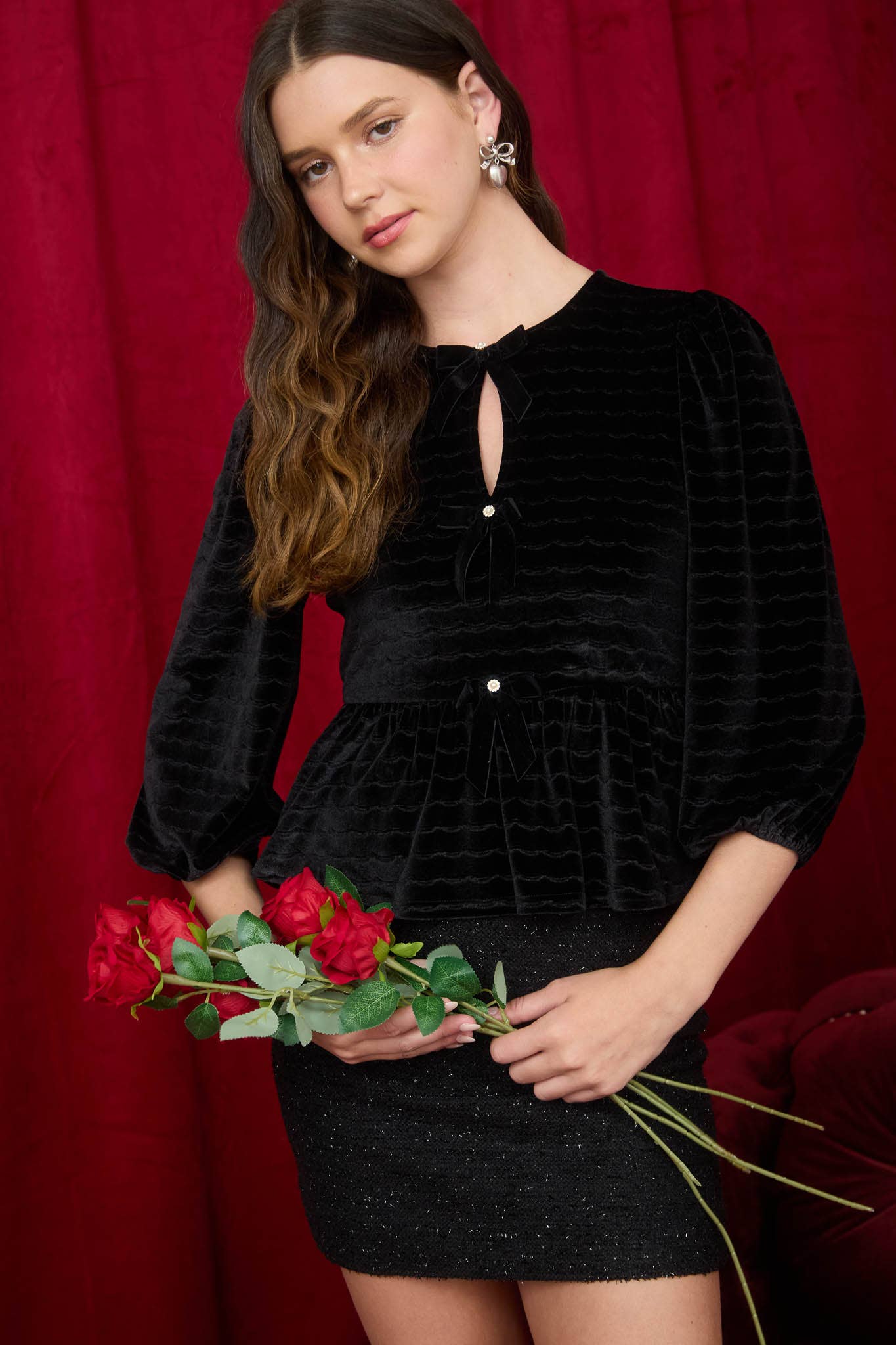 Silent Night Velvet Top