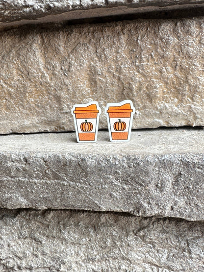 Pumpkin Coffee Studs