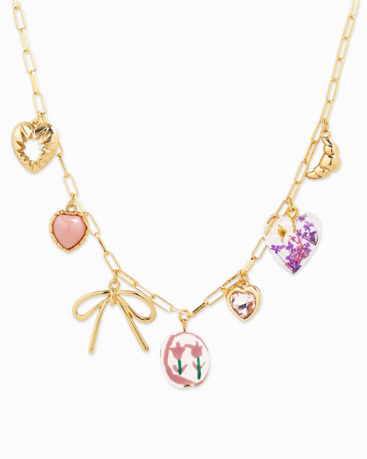 Rosebud Charm Necklace