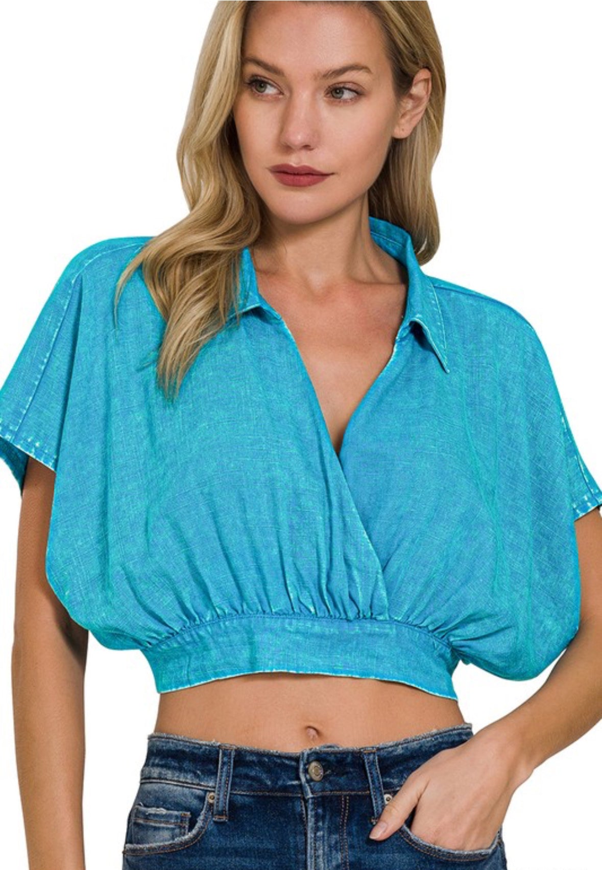 Turquoise Tease Top