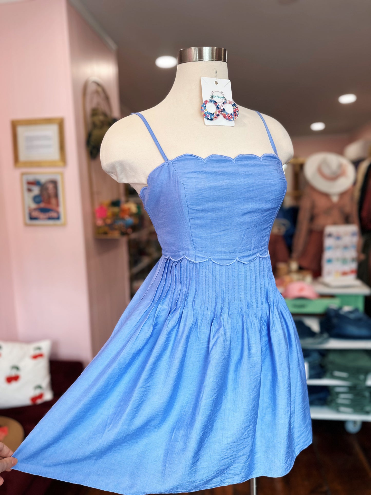Skyline Scallop Dress