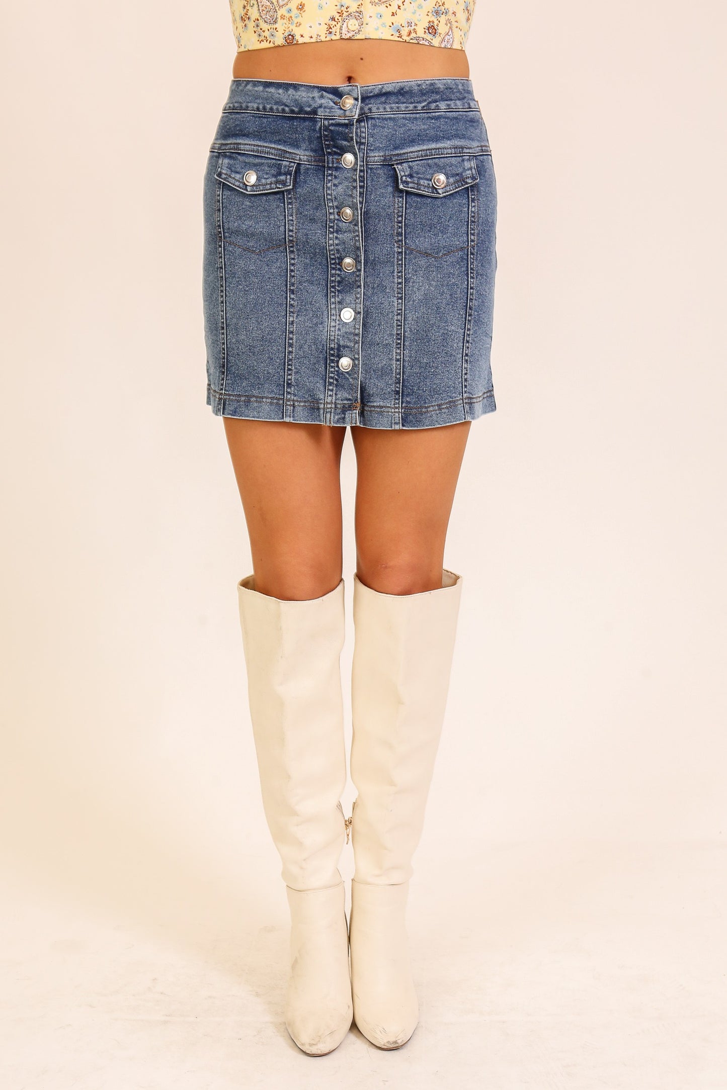 High Horse Denim Skirt
