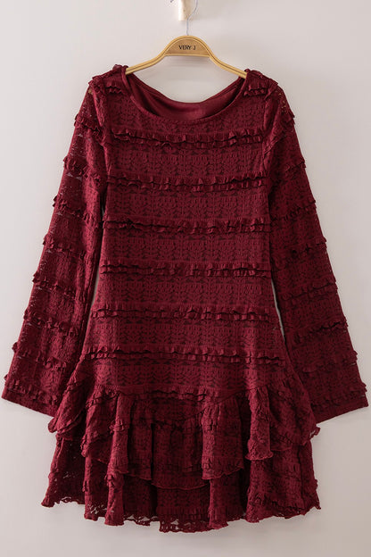 Bordeaux Lace Dress