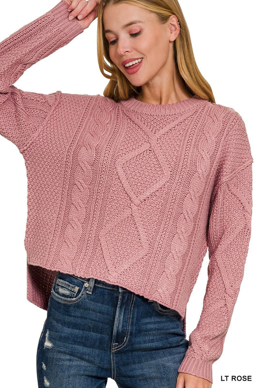 Cuddle Up Cable Sweater