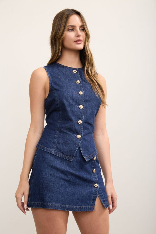 Big Sky Denim Top