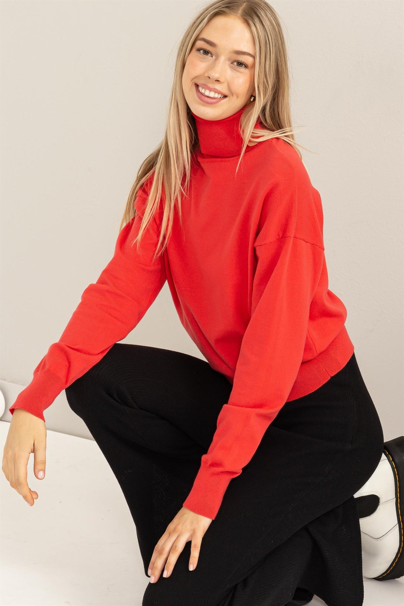 Merry Berry Turtleneck Pullover