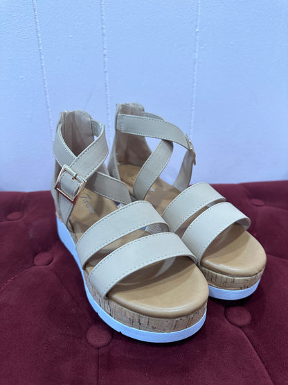 Taupe Double Strap Sandal