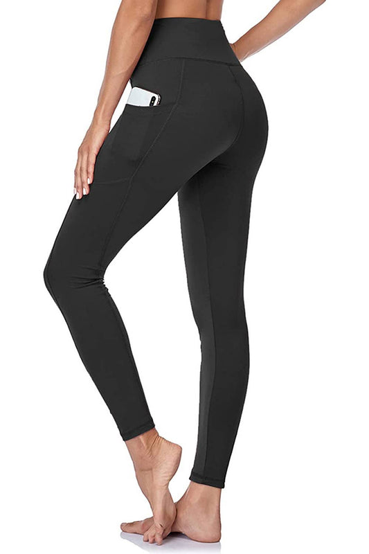 Black Cross Waist Leggings