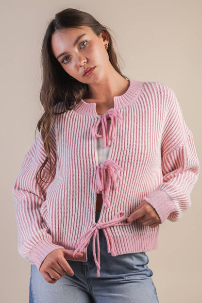Pink Frost Cardigan