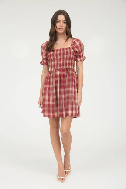 Crimson Cottage Dress