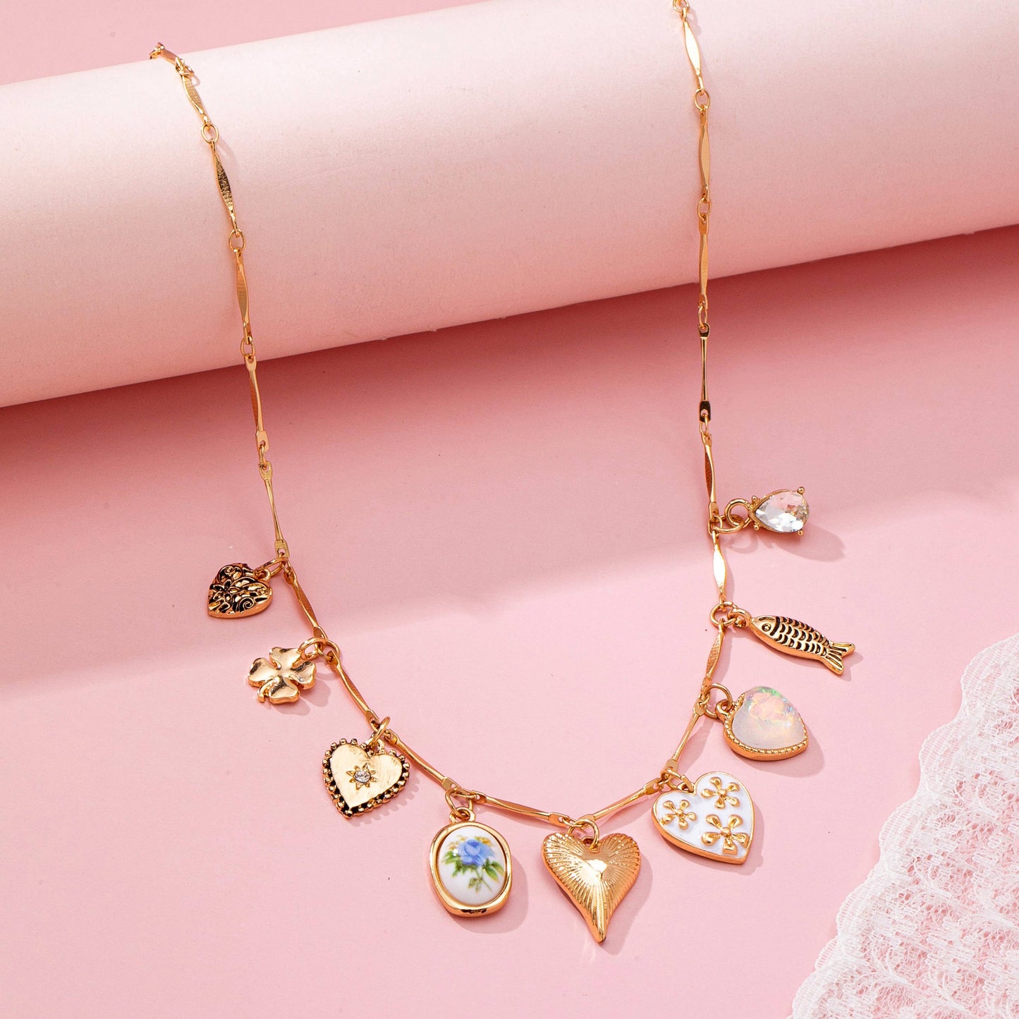 Floral Charm Necklace