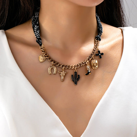 Western Scarf Necklace