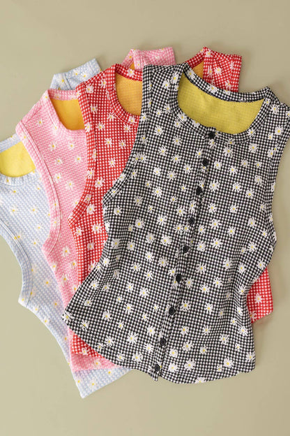 Daisy Lane Button Tank Top