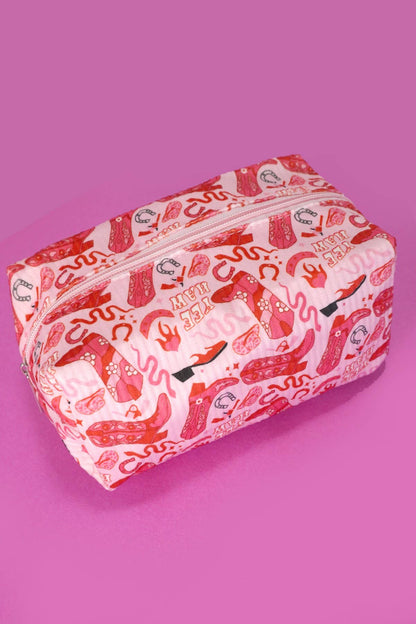 Quilted Cosmetic Bag