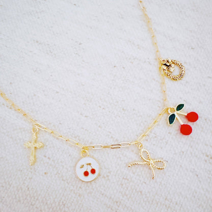 Cherry Chic Charm Necklace