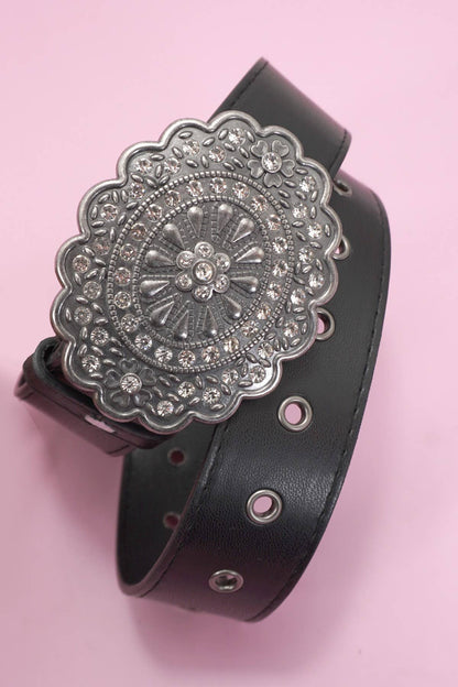 Western Oval Buckle Belt