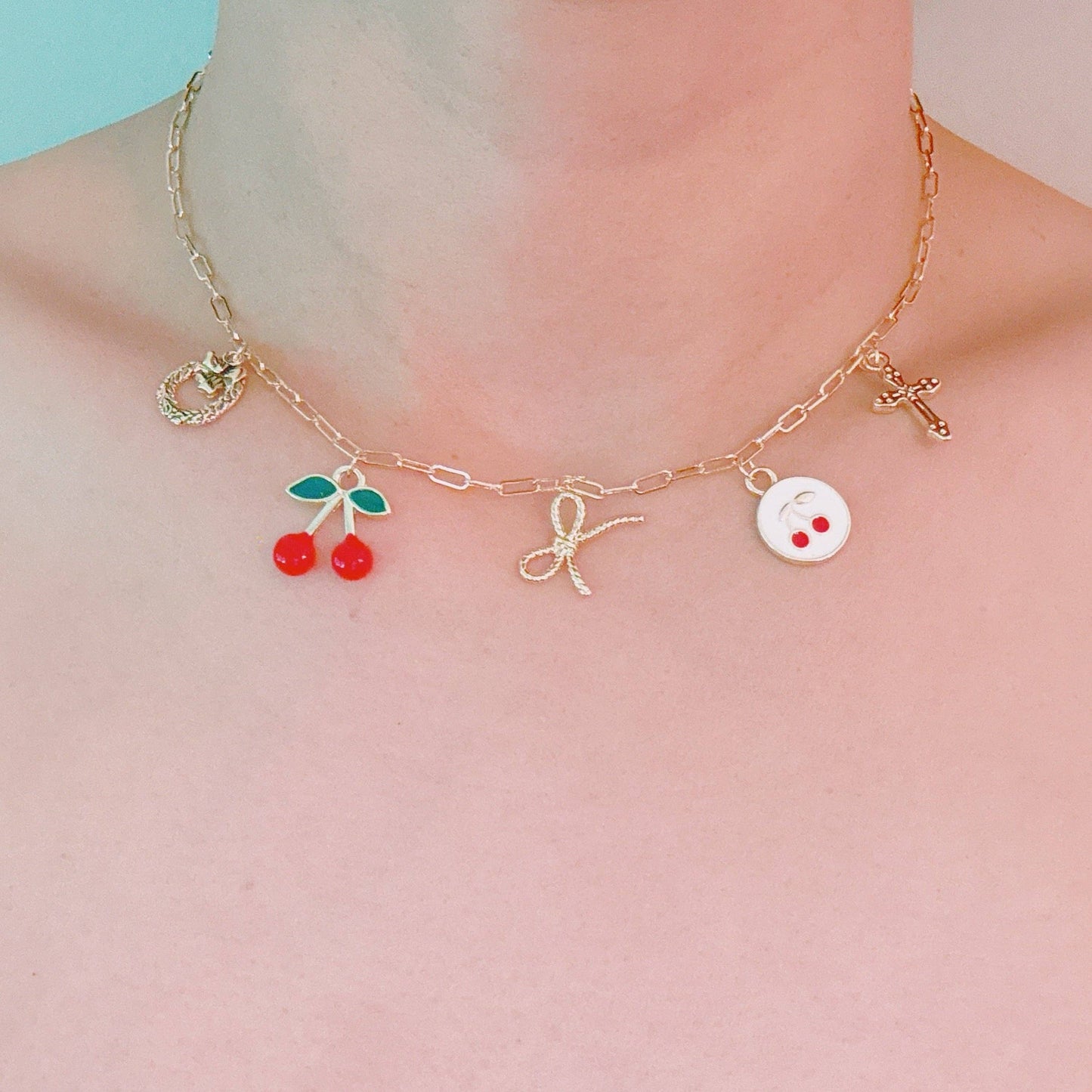 Cherry Chic Charm Necklace