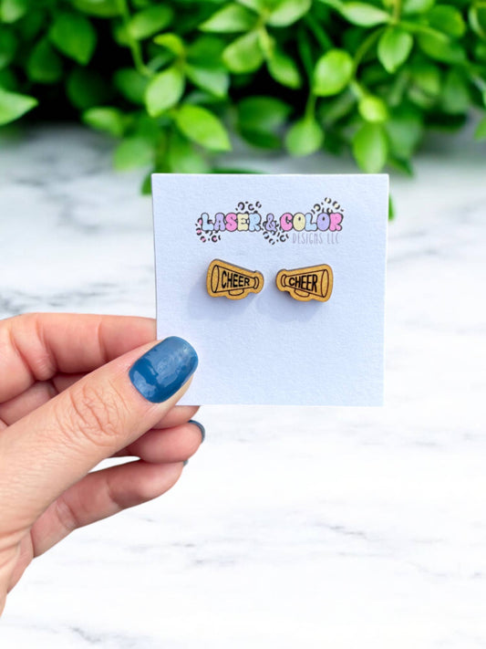Cheer Megaphone Studs