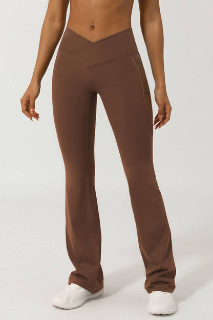 Brown Flared Leggings