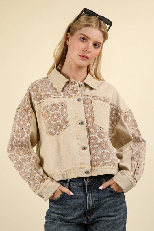 Desert Rose Denim Jacket