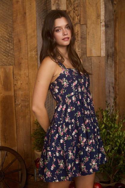 Starry Petal Sun Dress