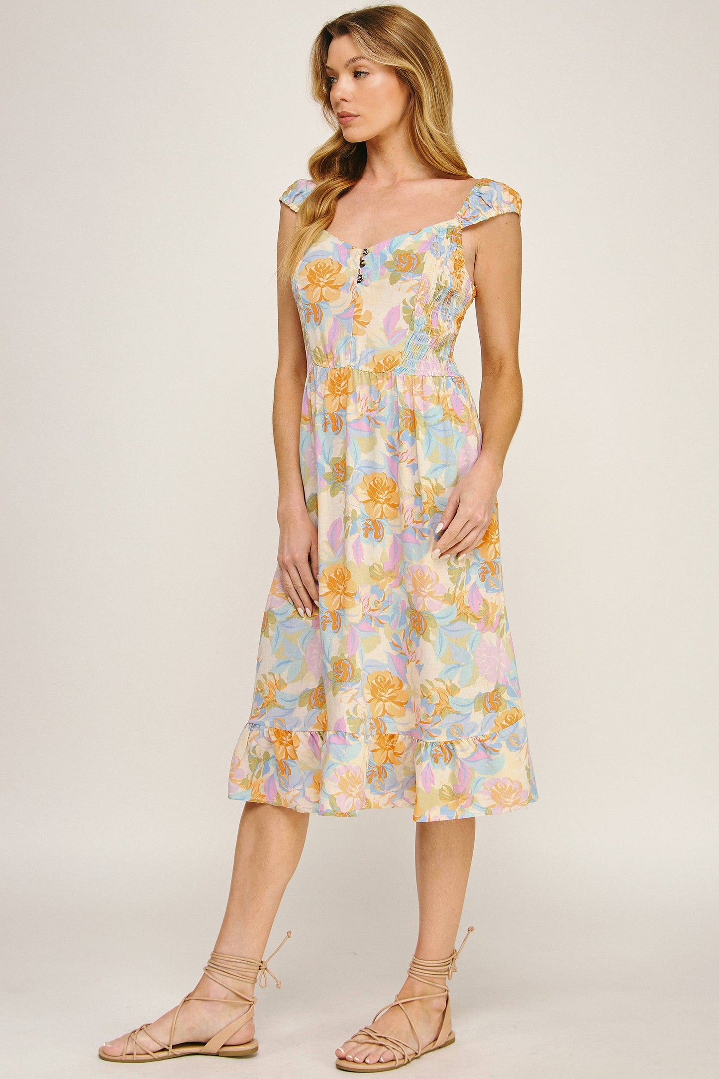 Sunset Petals Midi