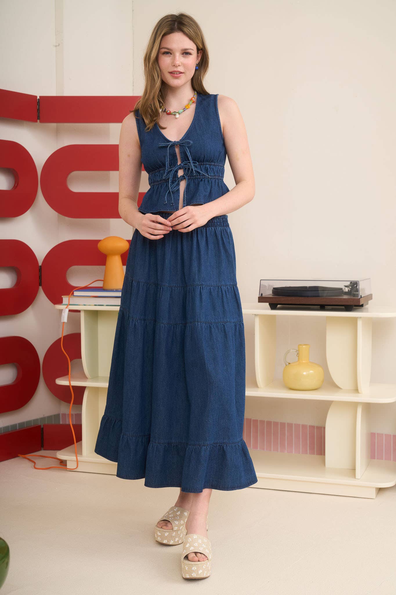 Boot Scootin’ Blues Skirt